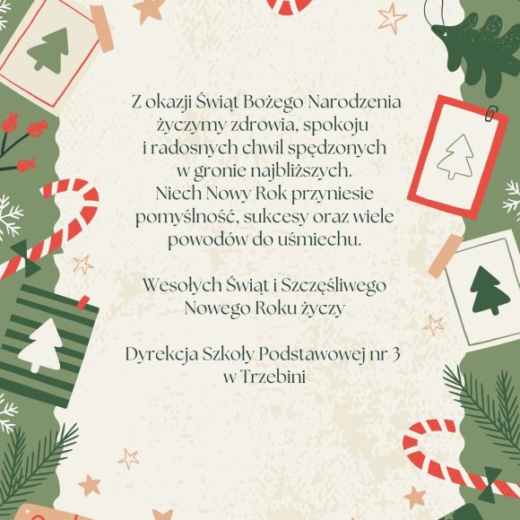 Życzenia świąteczne i noworoczne