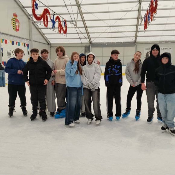 Klasa 8a i 8b na lodowisku