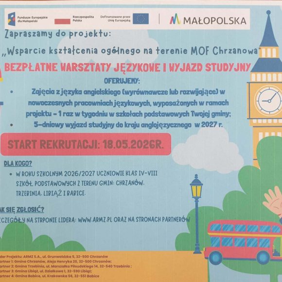 Realizacja Projektu 6.30 – „Wsparcie kształcenia ogólnego na terenie MOF Chrzanowa”