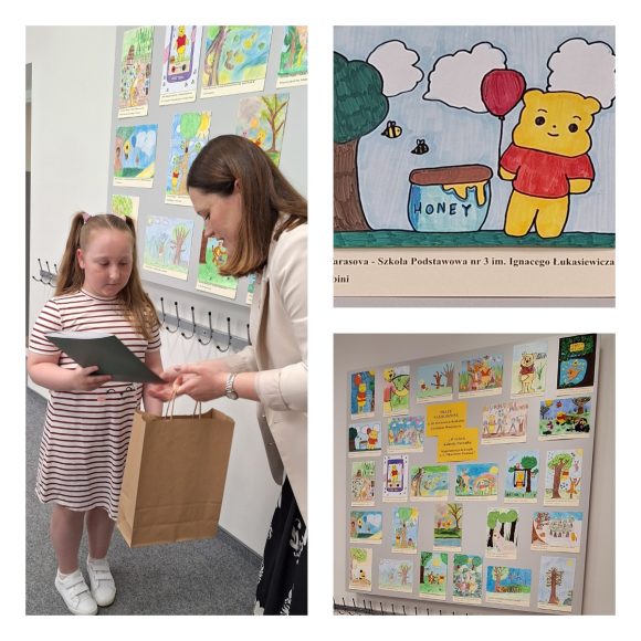 XII Powiatowy Konkurs Czytelniczo – Plastyczny „W świecie Kubusia Puchatka – moja ilustracja do książki A. A. Milne Kubuś Puchatek”