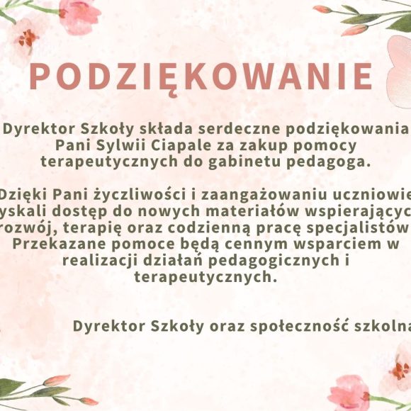Podziękowanie